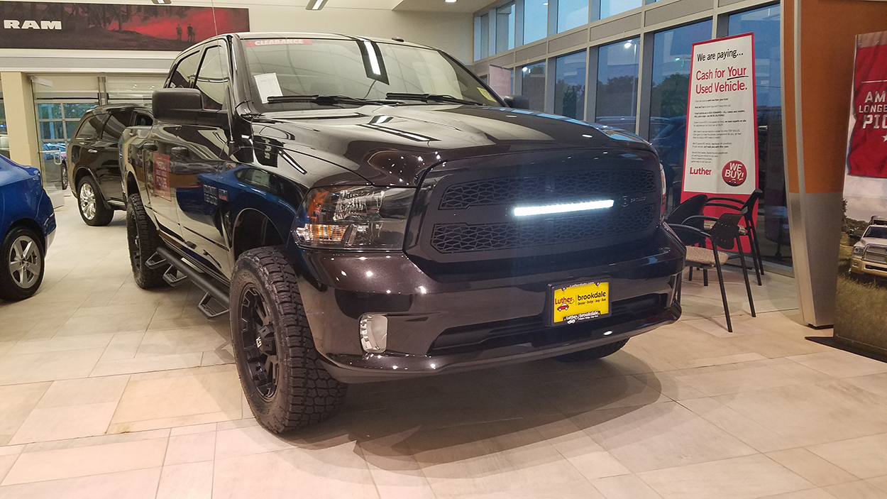 2017 Ram 1500 with 2.5” Lift and level kit ready for off-road adventures.